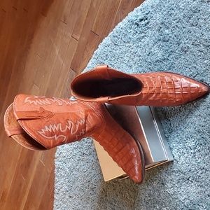 Men's El Presidente Cowboy Boots size 13 Alligator Back Pattern J Toe